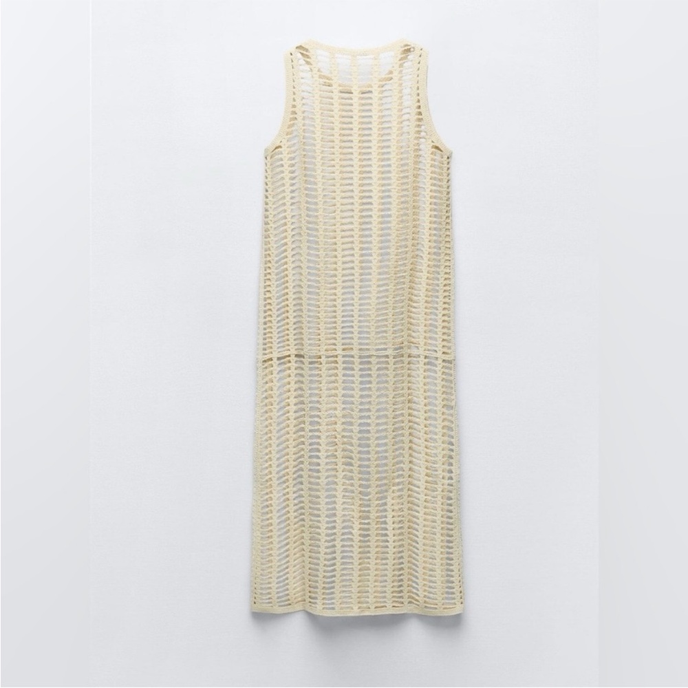 Zara Crochet Knit Swim Cover Up - Picture 3 of 8